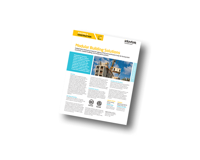 Modular Building Solutions fact sheet